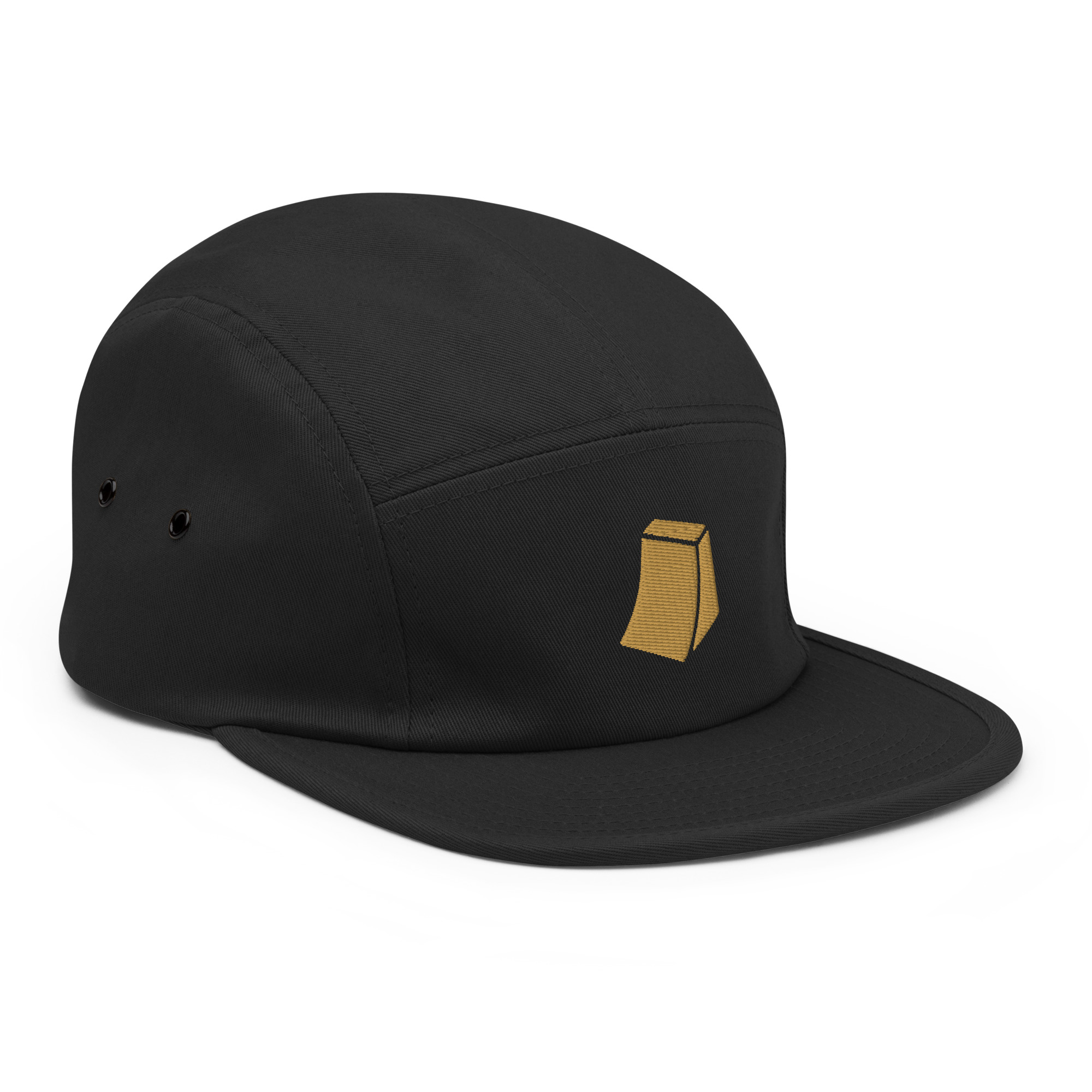 Golden Ramp Cap 5Panel Black Side