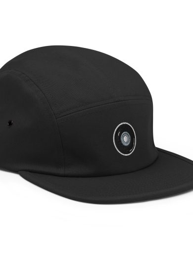 Skate Wheel Cap 5Panel Black Side