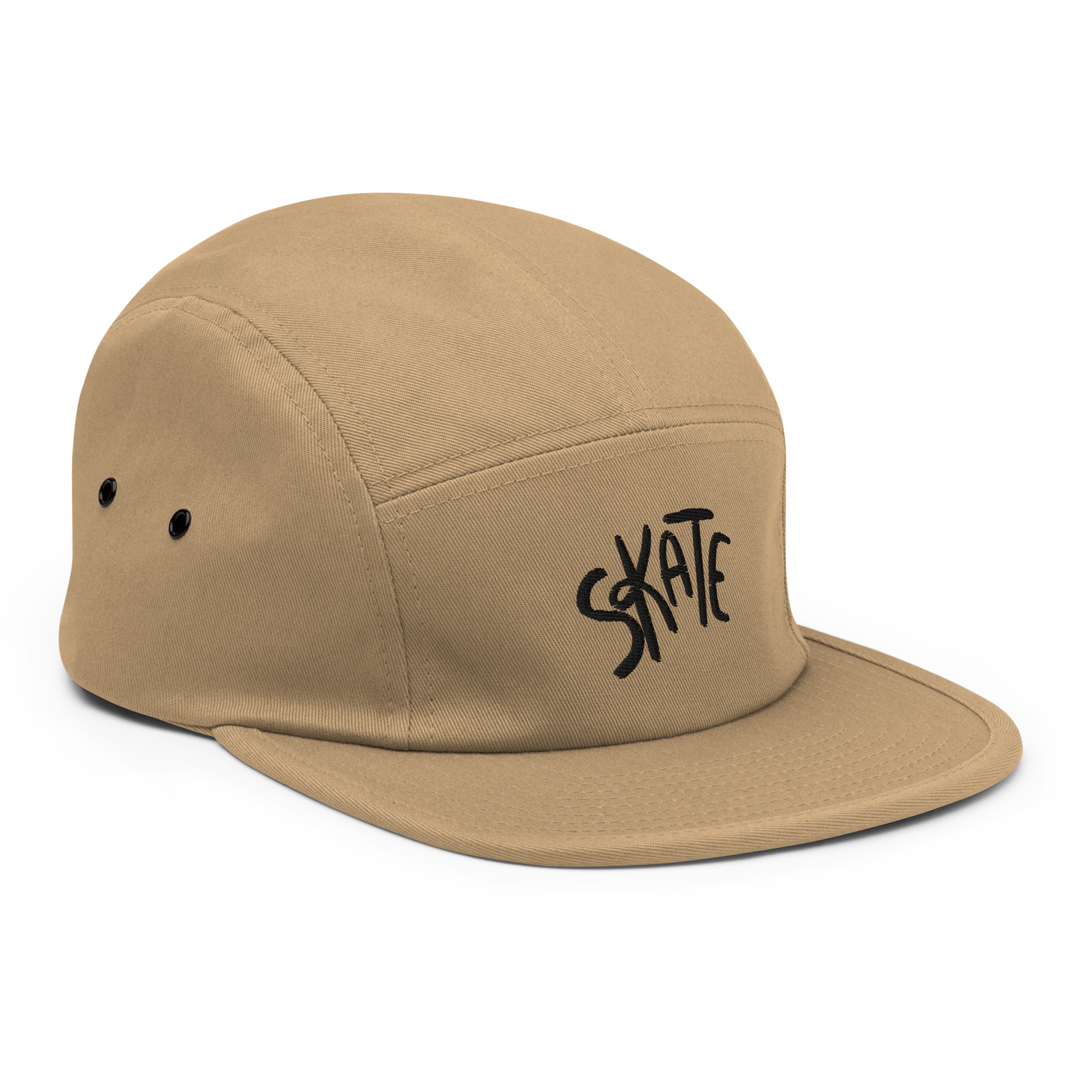Skate Love 5Panel Khaki BL Side