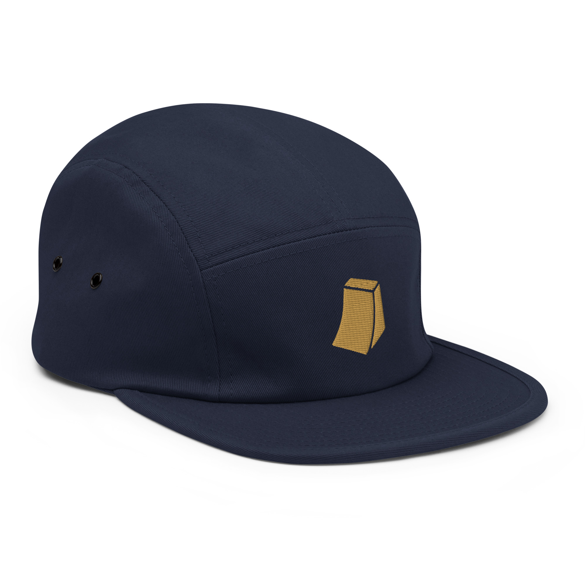Golden Ramp Cap 5Panel Navy Side