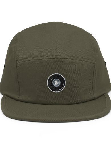 Skate Wheel Cap 5Panel Olive Front
