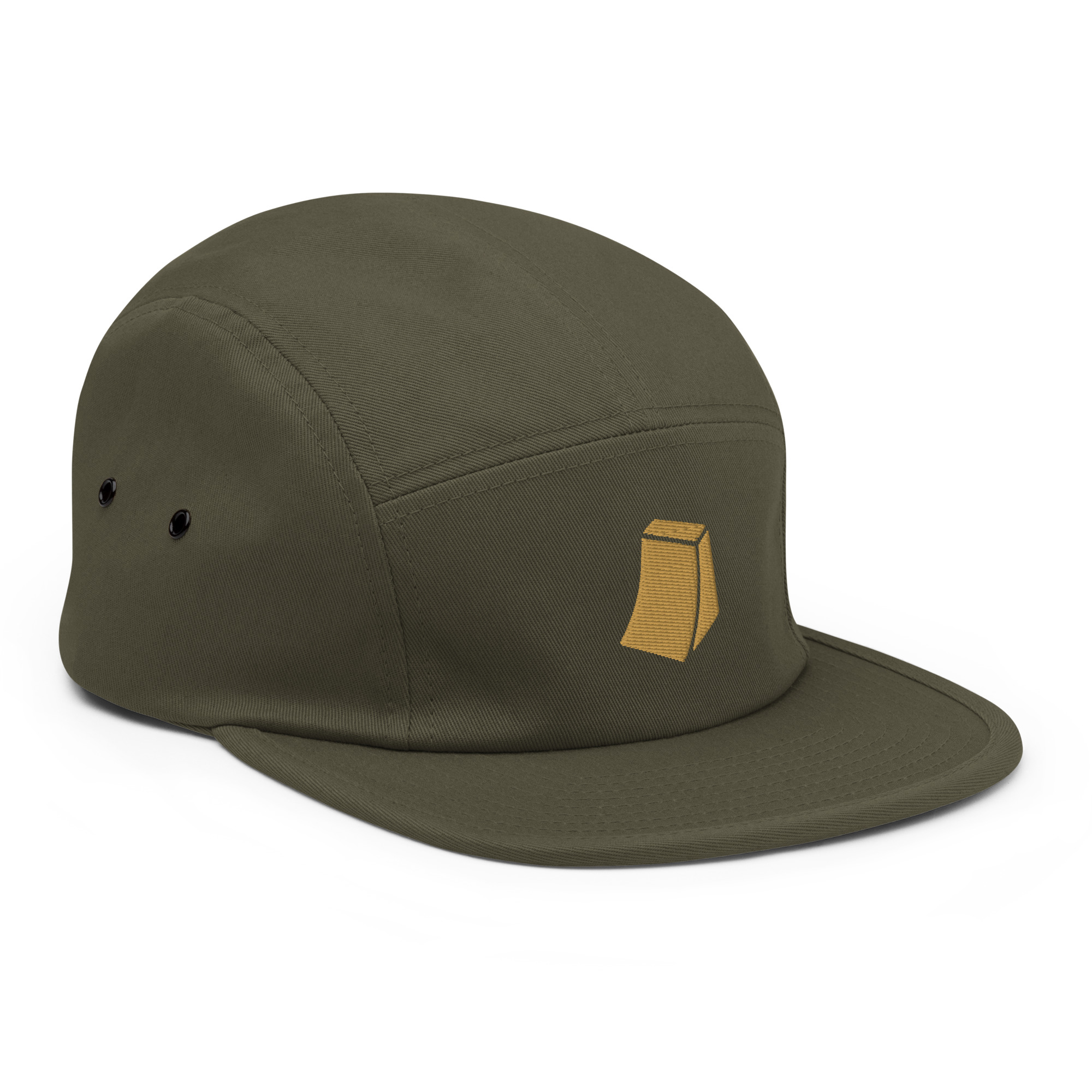 Golden Ramp Cap 5Panel Olive Side