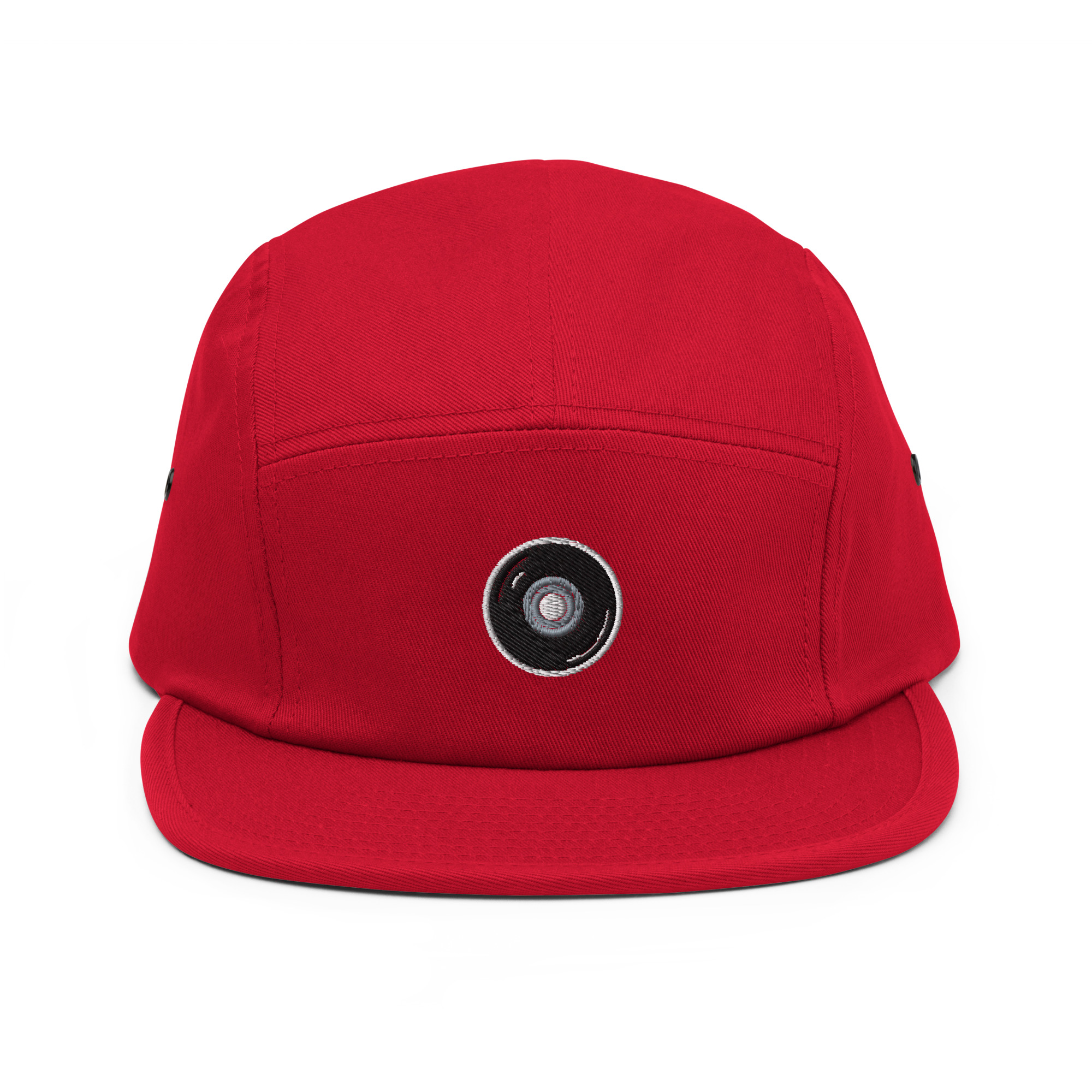 Skate Wheel Cap 5Panel Red Front