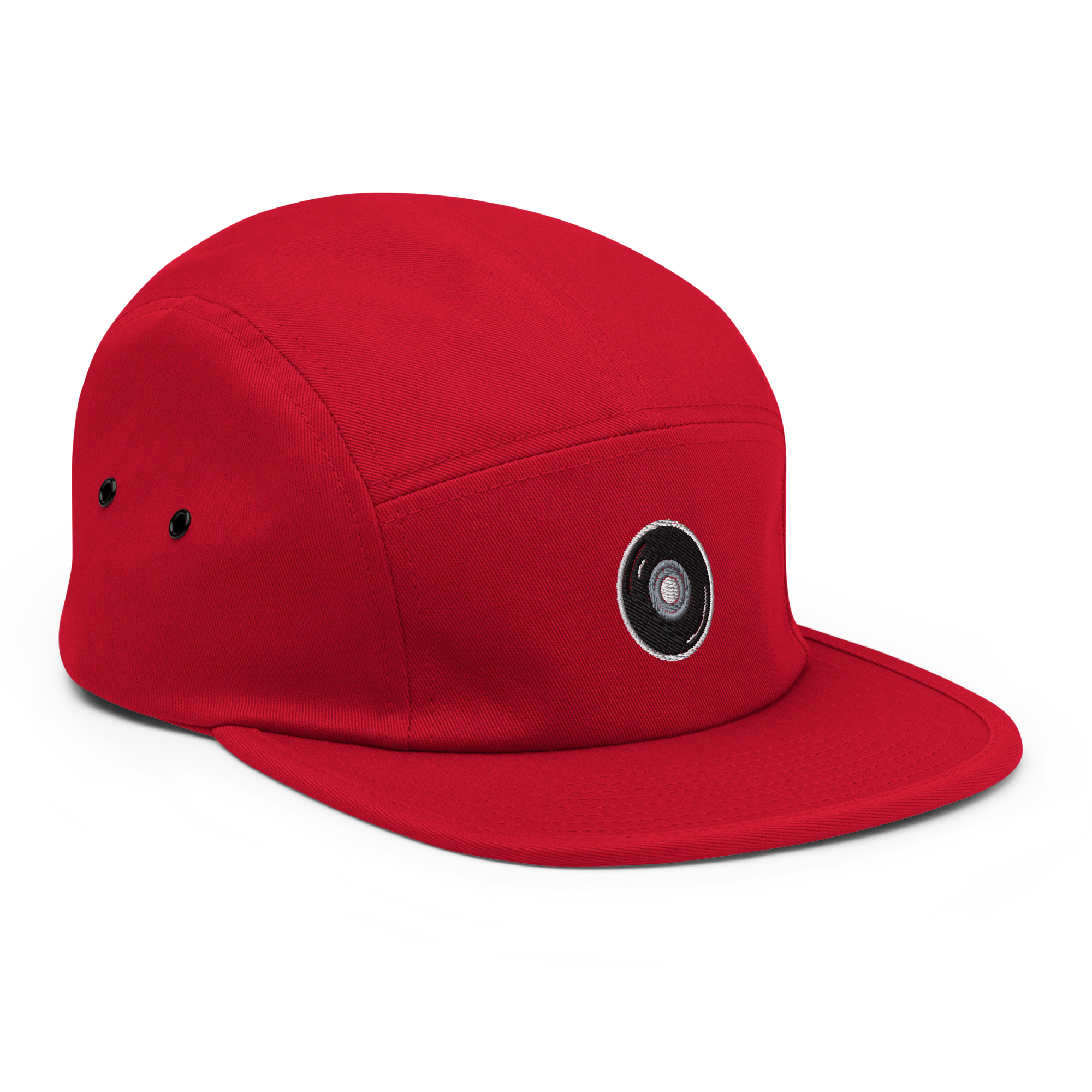 Skate Wheel Cap 5Panel Red Side