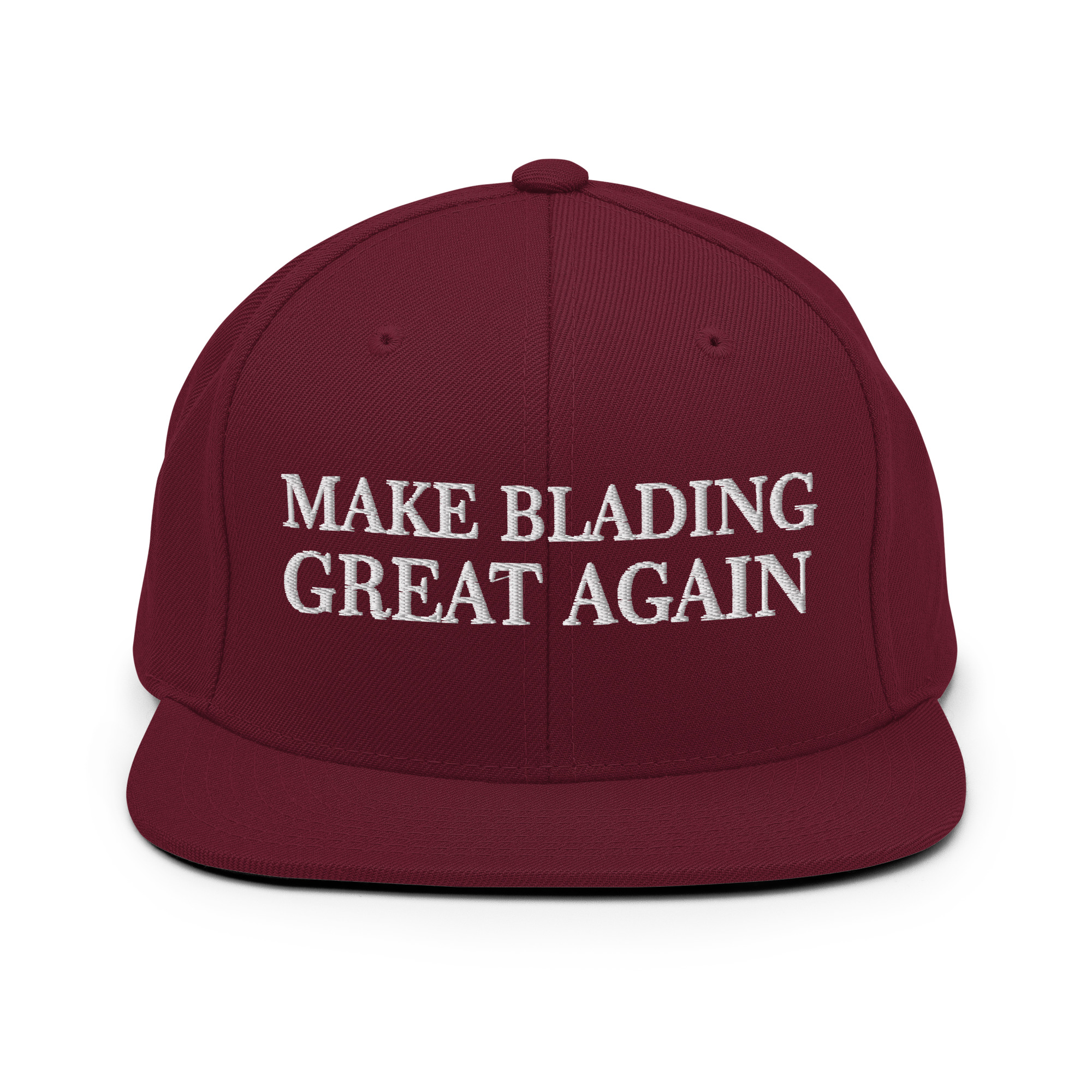 MAGA Blading SnapBack Maroon Front