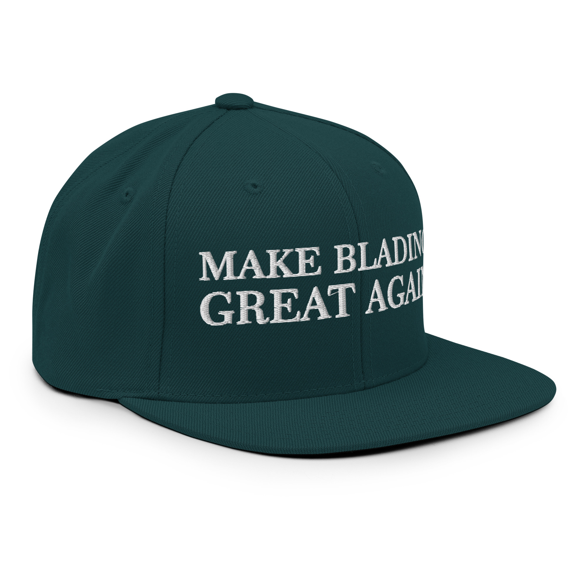 MAGA Blading SnapBack Spruce Side