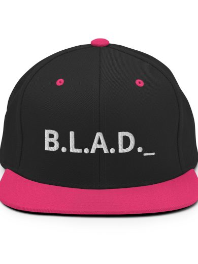 Game of Blading Snapback Black Pink Front