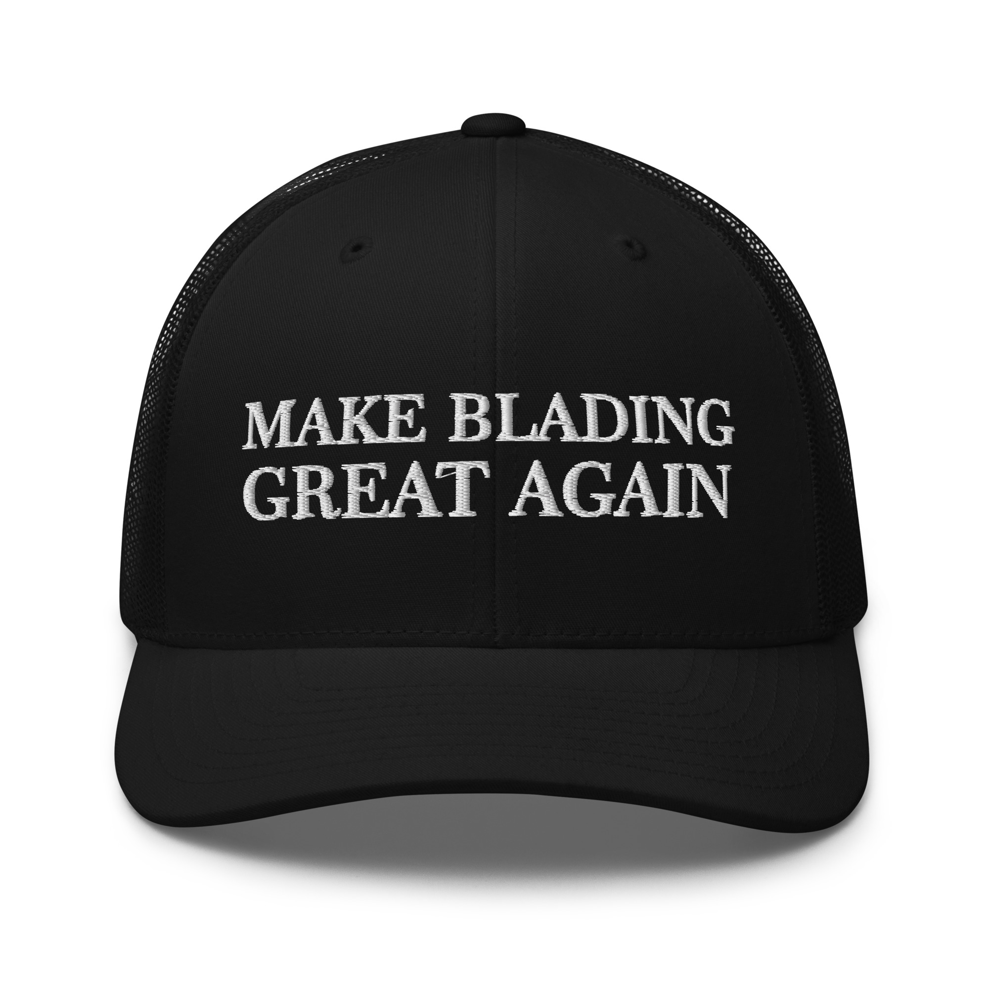 MAGA Blading Retro Trucker Black Front
