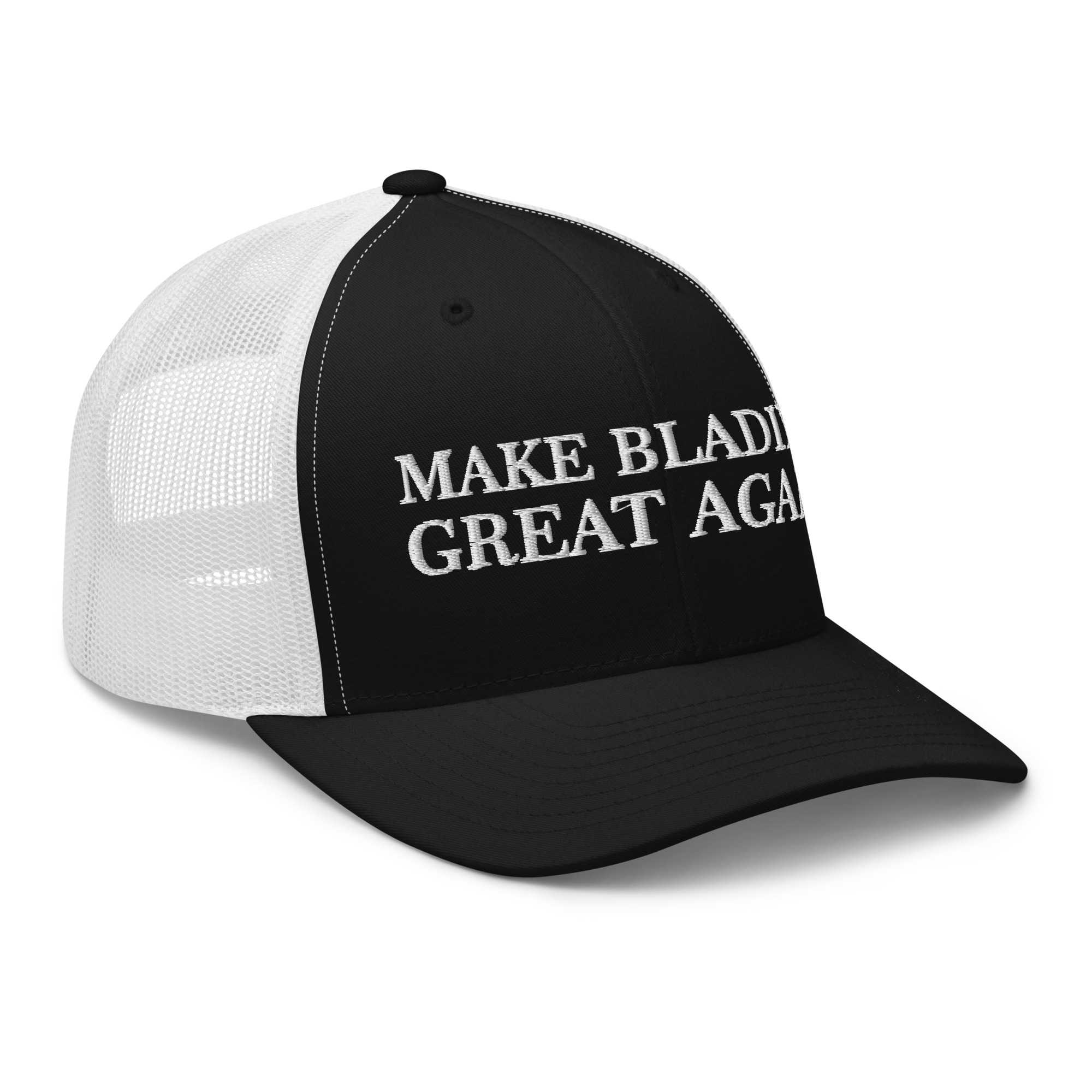 MAGA Blading Retro Trucker Black White Side