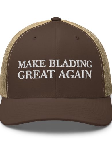 MAGA Blading Retro Trucker Brown Khaki Front