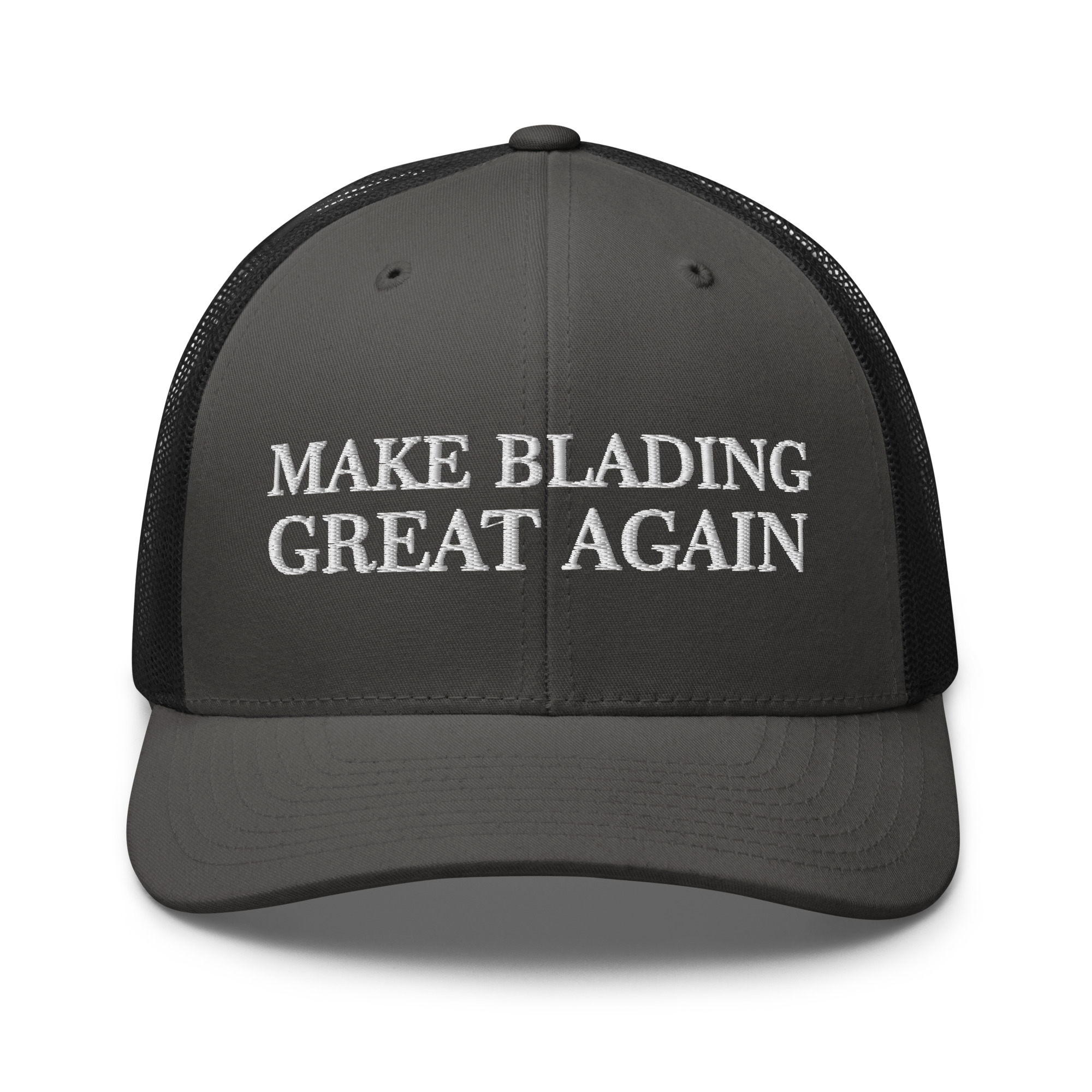MAGA Blading Retro Trucker Charcoal Front