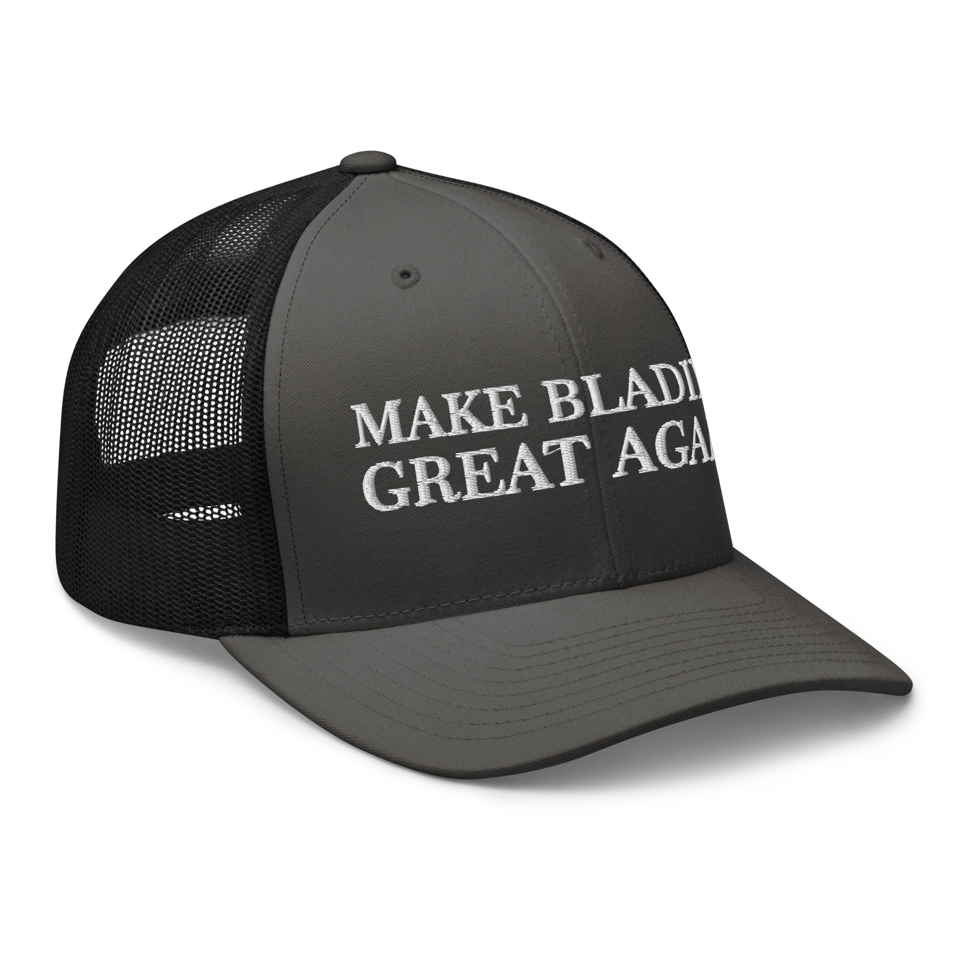 MAGA Blading Retro Trucker Charcoal Side