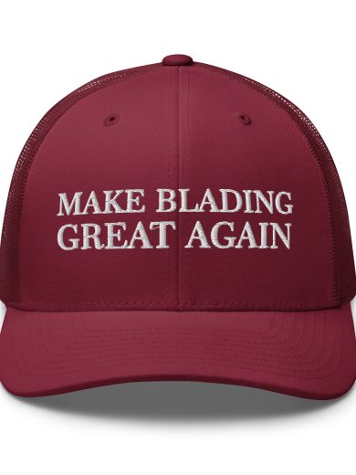 MAGA Blading Retro Trucker Cranberry Front