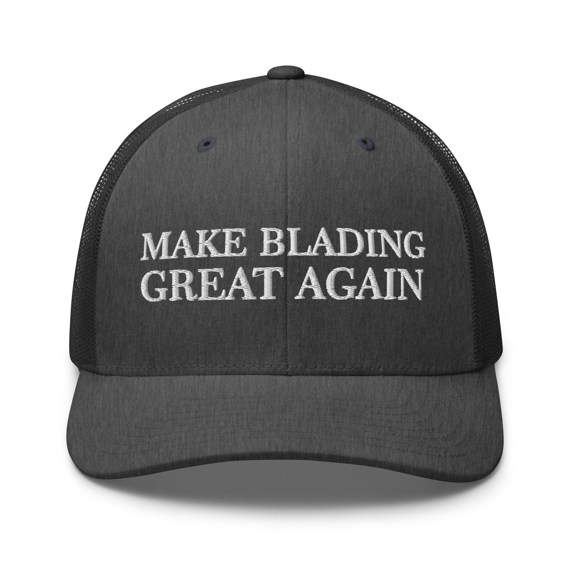 MAGA Blading Retro Trucker Dark Heather Gray Front