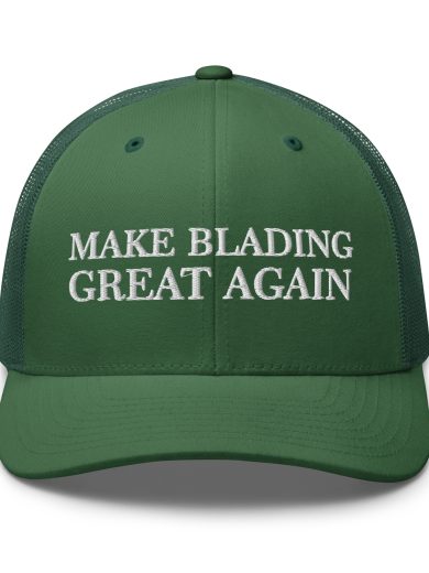 MAGA Blading Retro Trucker Evergreen Front