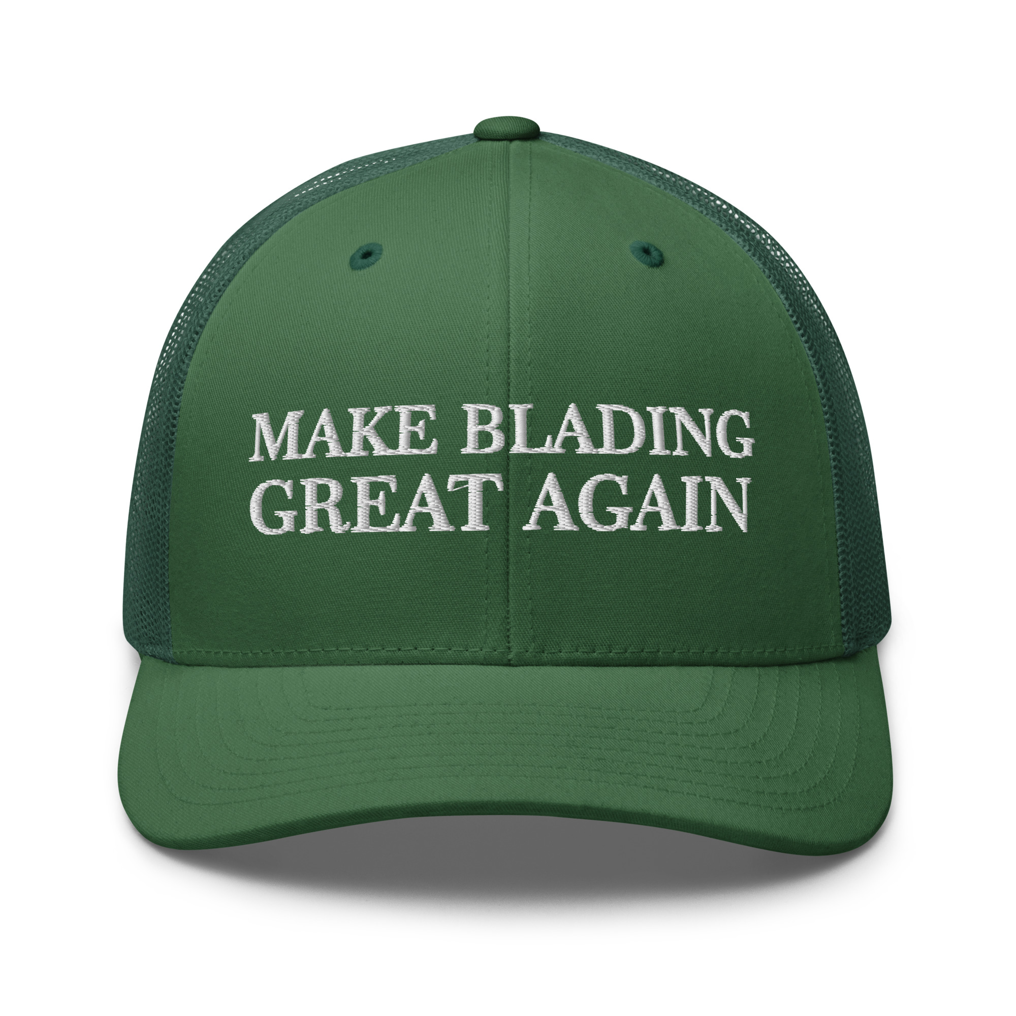 MAGA Blading Retro Trucker Evergreen Front