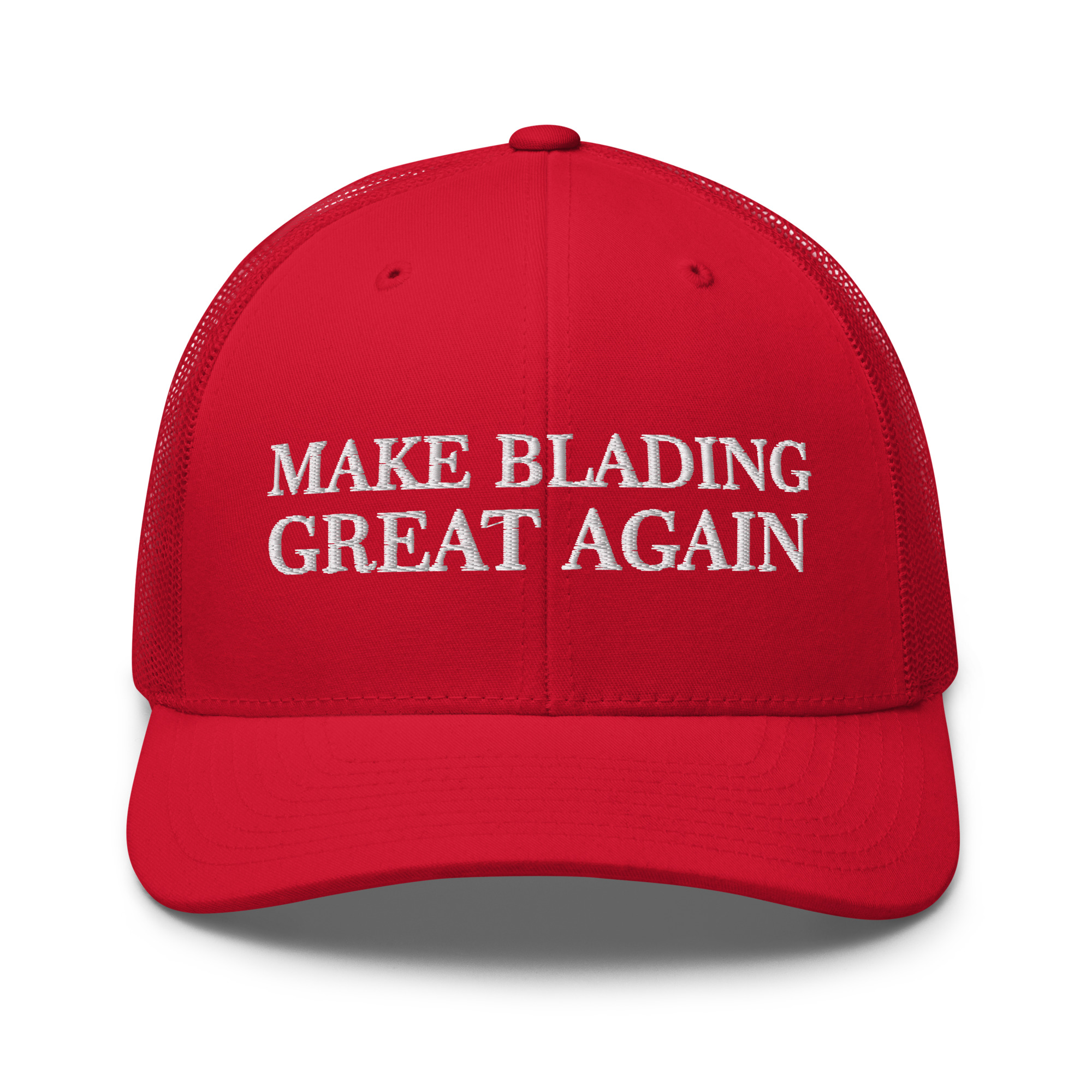 MAGA Blading Retro Trucker Red Front